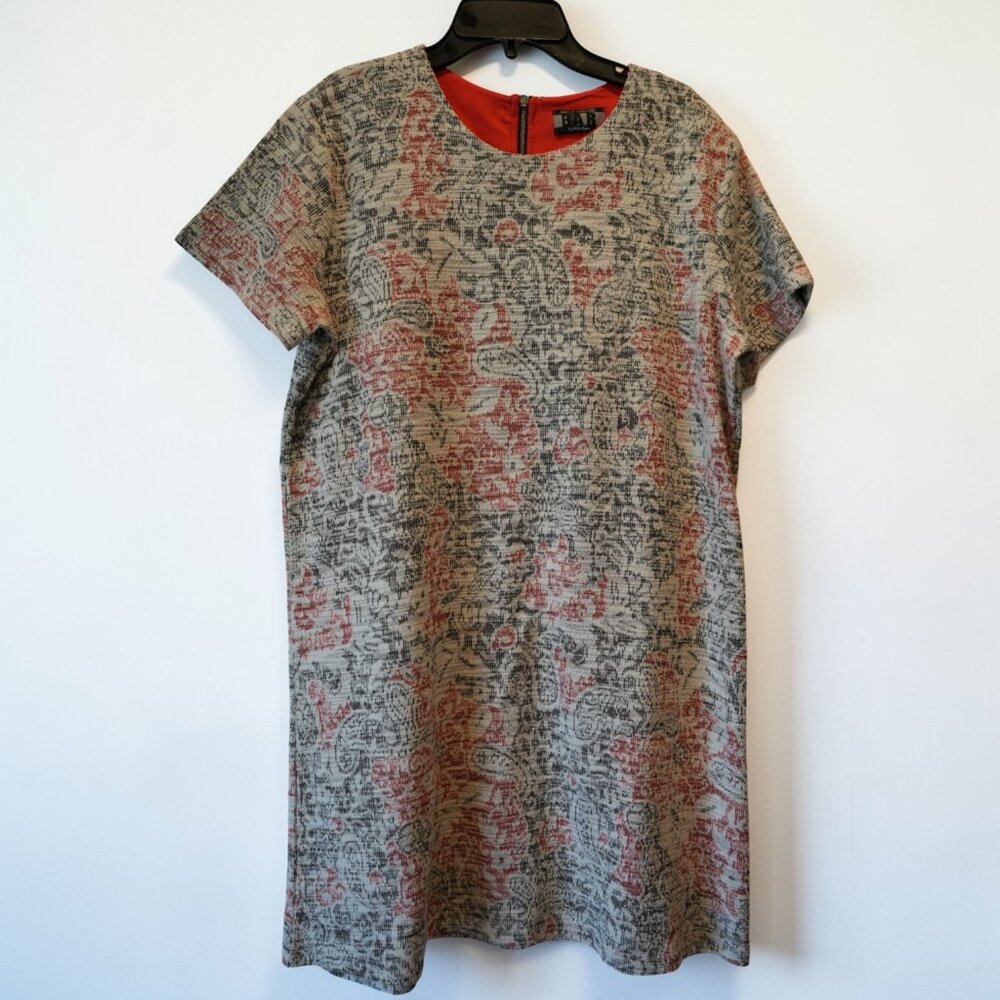 BAR III Abstract Print Shift Dress – Short Sleeve – Size L